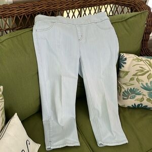 Chico’s stretch denim capris